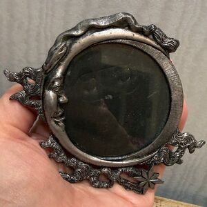 Vintage 1993 Metzke Pewter Celestial Man in the Moon Small Frame Rare Gothic